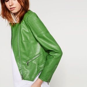 ZARA faux leather Moto Jacket